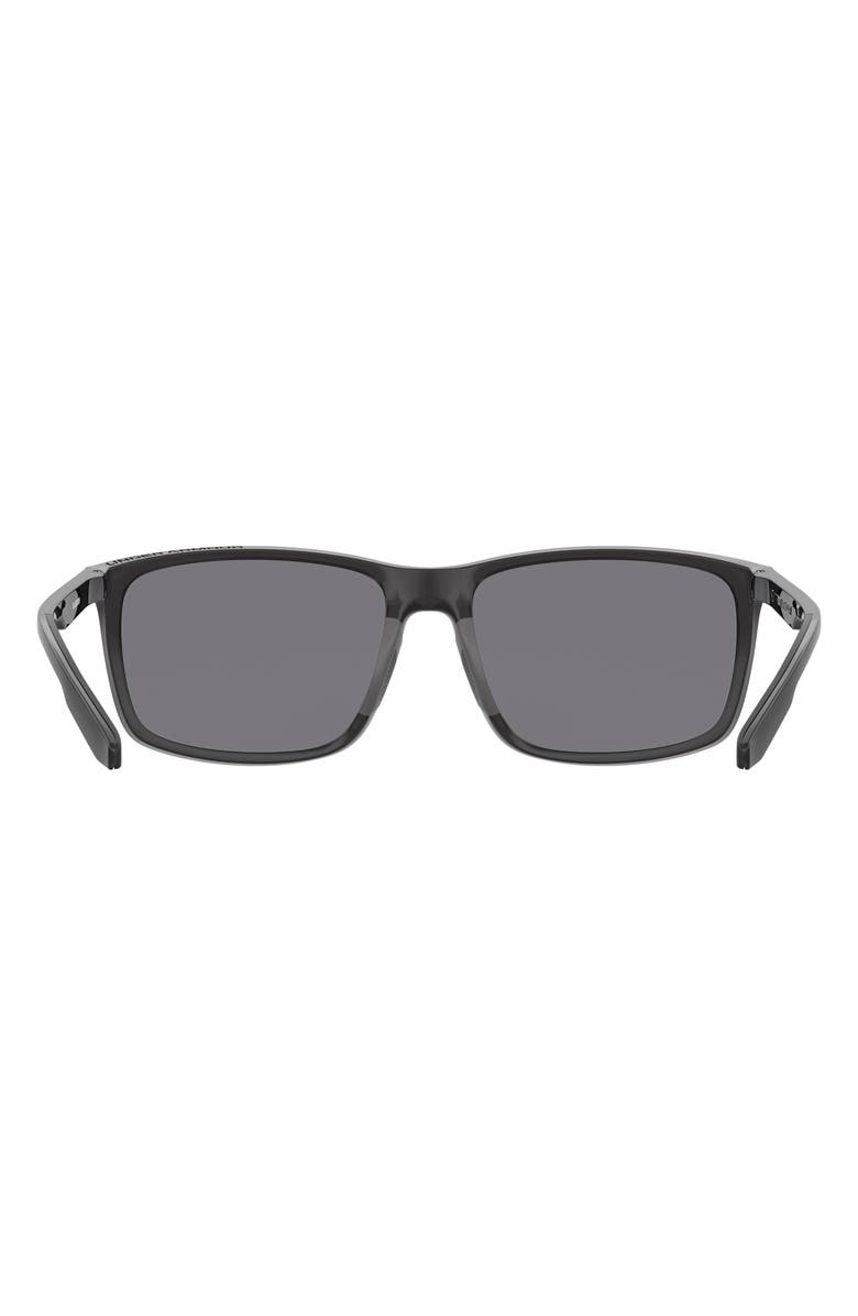 Under Armour London Square Sunglasses, Alternate, color, Crystal Grey