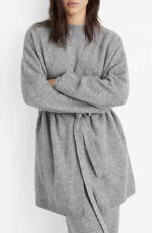 MANGO Longline Tie Belt Cardigan