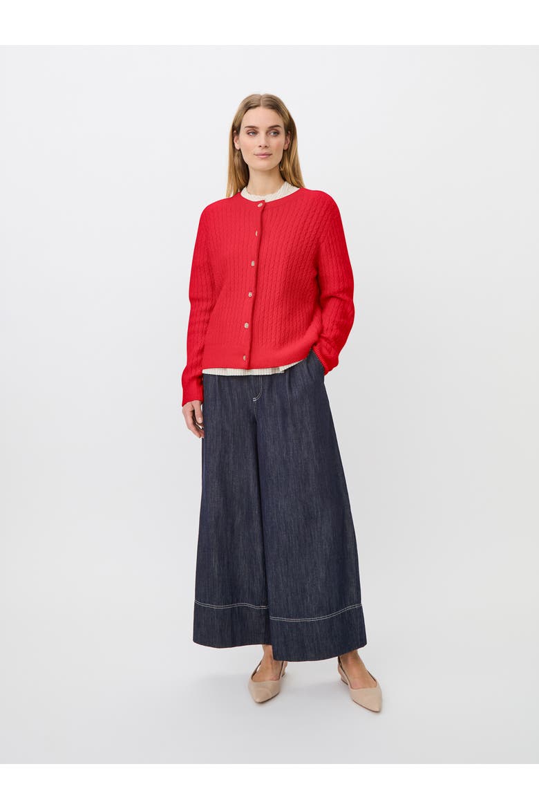 MaLeryntha Button-Front Cardigan, Alternate, color, Poinsettia