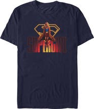 Supergirl Men's Supergirl Kara Flying Logo Graphic T-Shirt