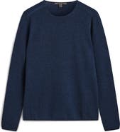 John Varvatos Leira Ribbed Wool & Silk Crewneck Sweater