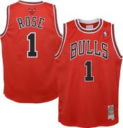 Mitchell & Ness Youth Mitchell & Ness Derrick Rose Red Chicago Bulls 2008/09 Hardwood Classics Swingman Jersey