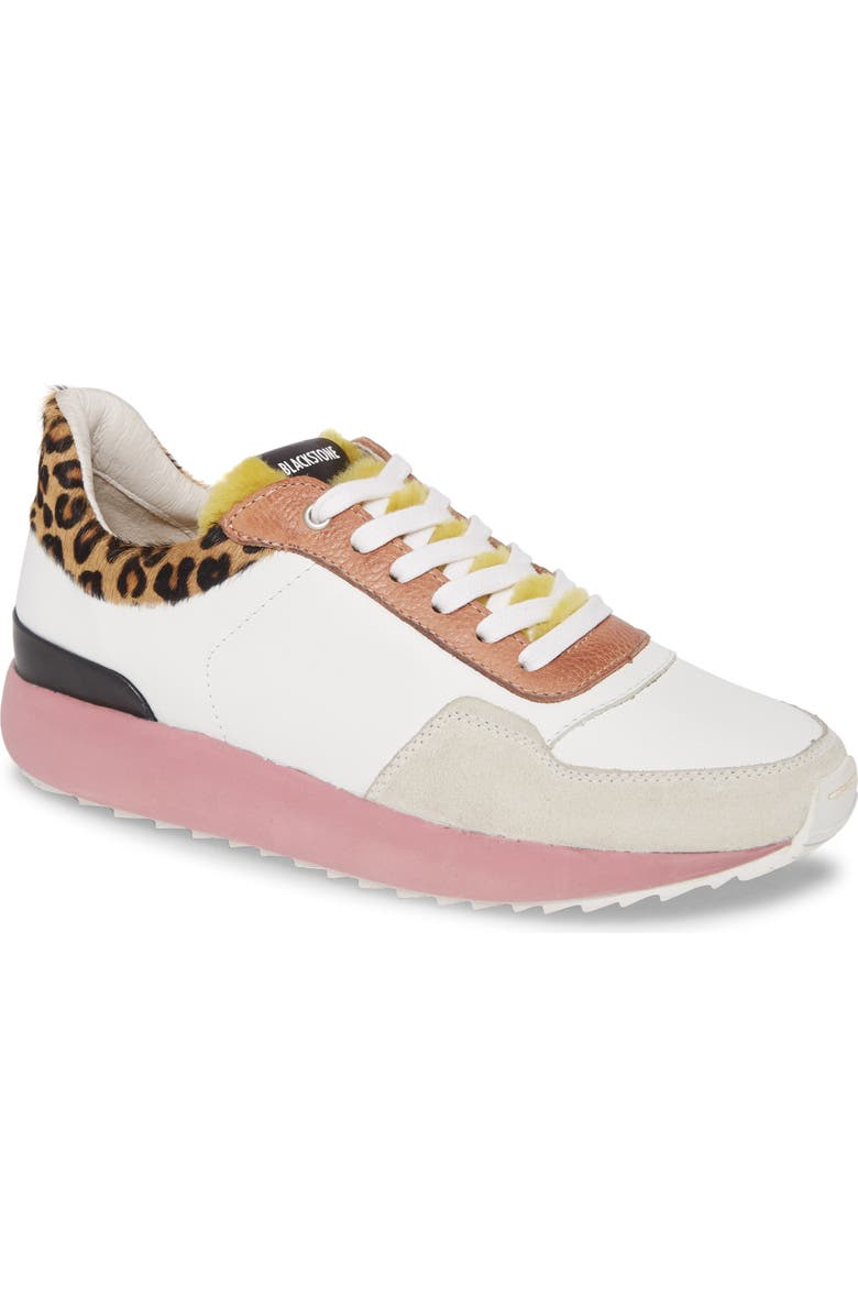 Blackstone SL91 Genuine Shearling Trim Low Top Sneaker, Main, color,