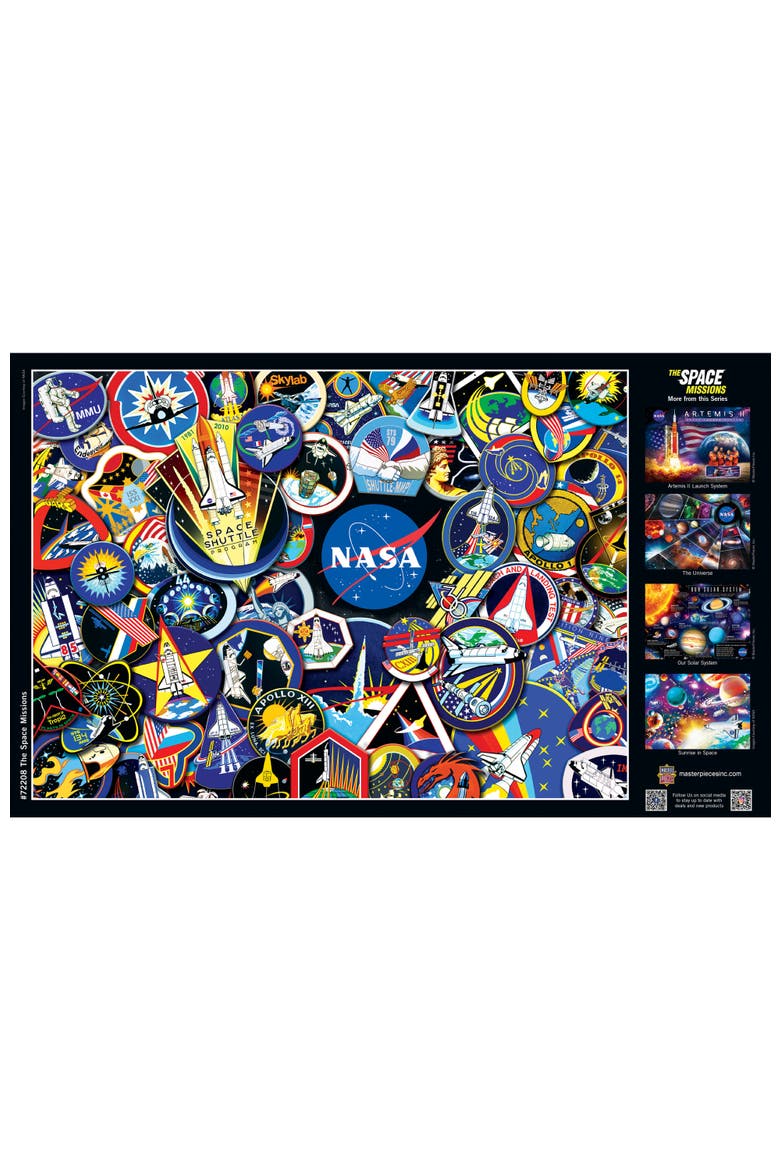The Space Missions - 1000 Piece Puzzle, Alternate, color, Multicolor