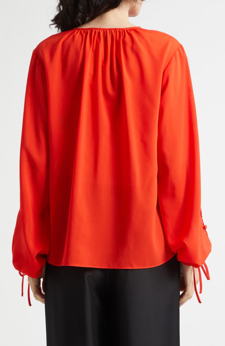 Toccin Oletta Button Long Sleeve Tie Cuff Top, Alternate, color, 