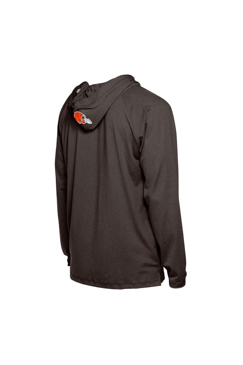 Men's New Era  Brown Cleveland Browns Functional Fandom Hoodie, Alternate, color, Brown