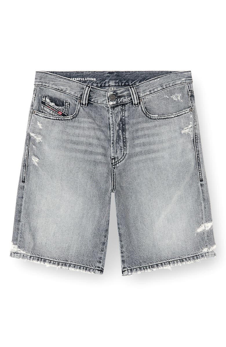 DIESEL<sup>®</sup> Regular-Short Distressed Denim Shorts, Alternate, color, 