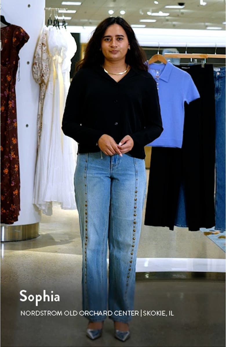 Notch Collar Silk Button-Up Shirt, sales video thumbnail