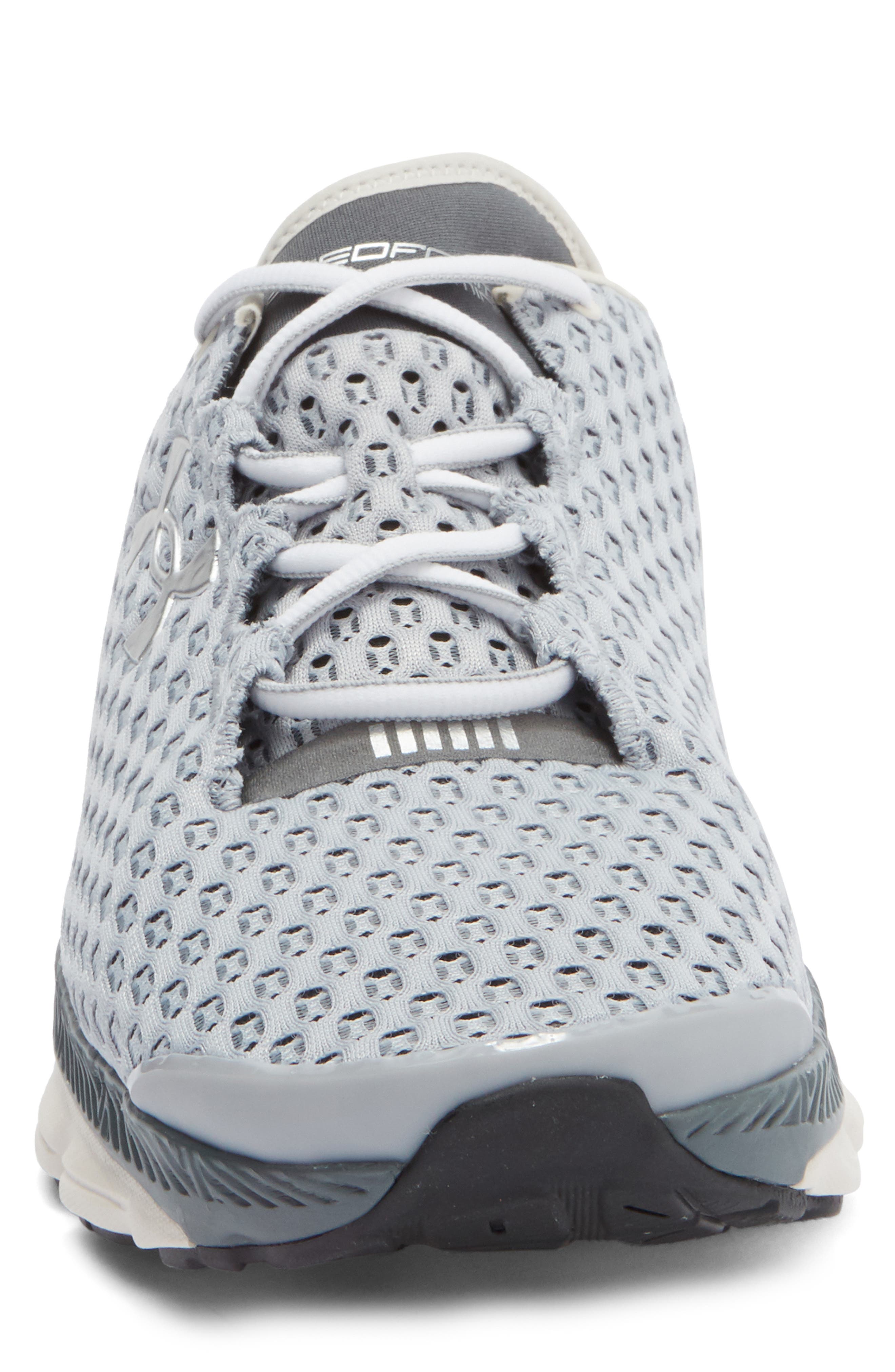 Under Armour SpeedForm<sup>®</sup> Gemini Running Shoe, Alternate, color, Mod Gray