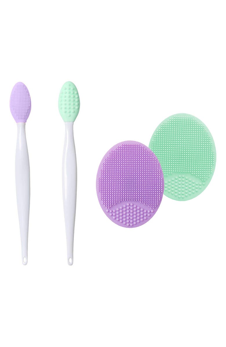 Upper Canada Soaps Flawless Skin Silicone Face & Lip Care 4-Piece Set, Main, color, 