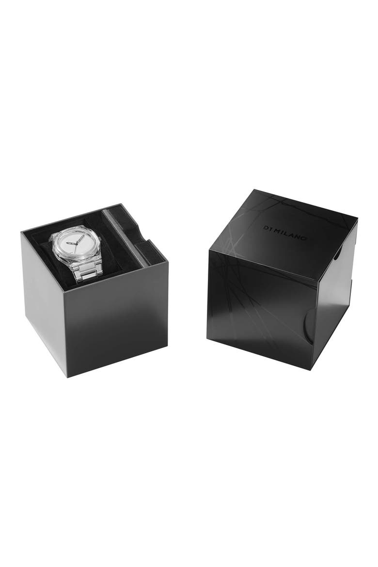 Nylon Bracelet Watch, 39mm, Alternate, color, WHITE
