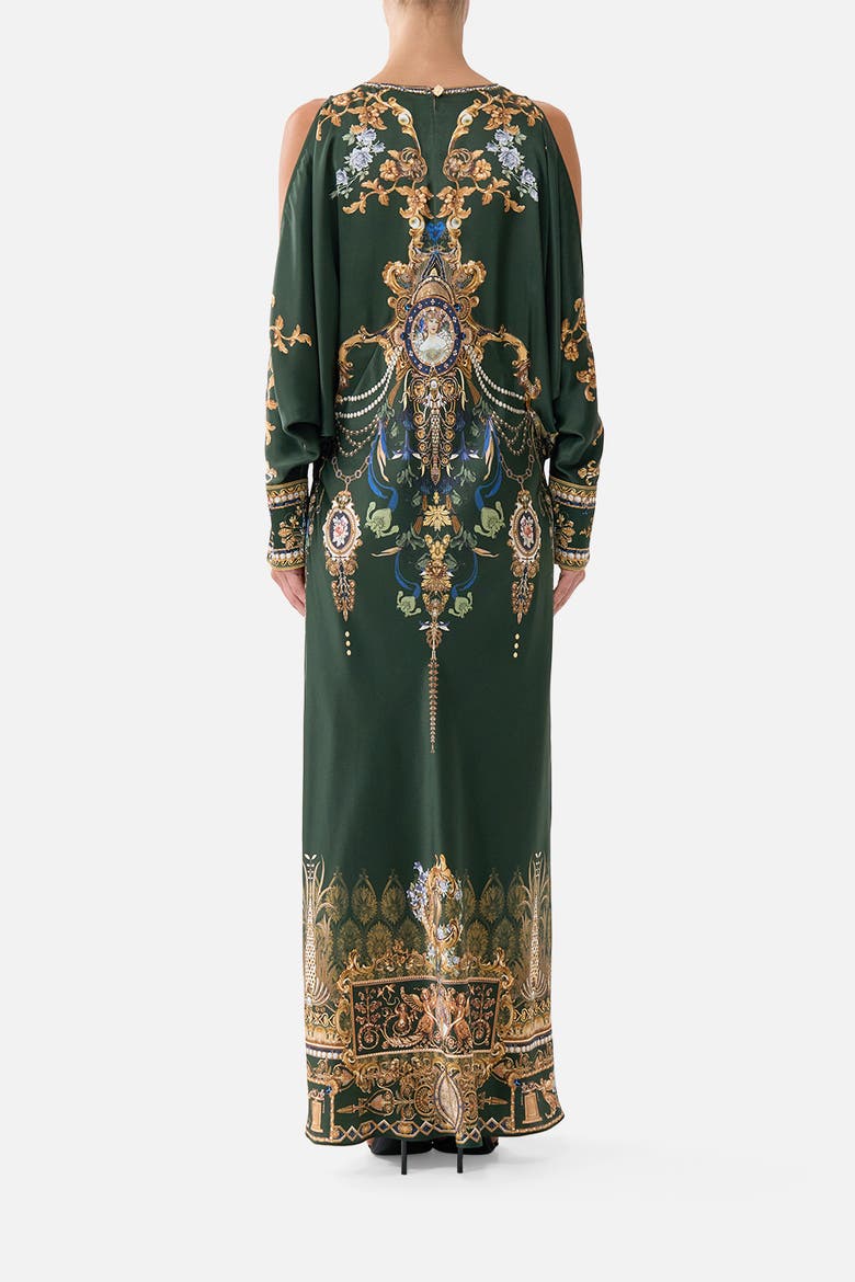 Plunge Neck Draped Shoulder Dress, Alternate, color, The Secession Sessions