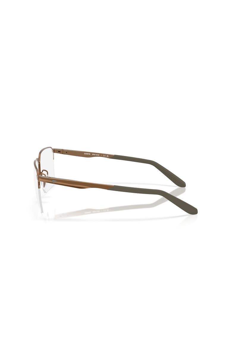 Costa 55mm Square optical glasses, Alternate, color, Brown