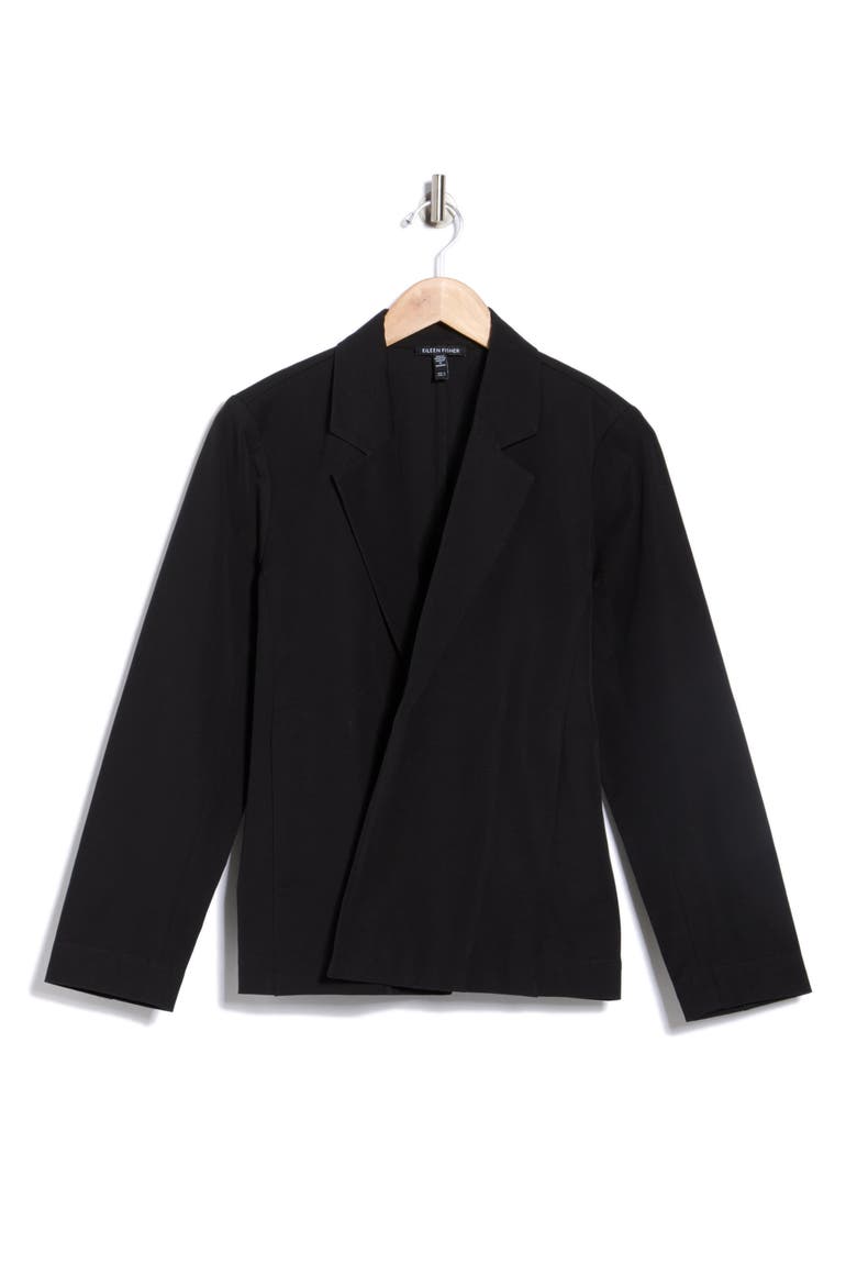 Stretch Twill Blazer, Alternate, color, BLACK