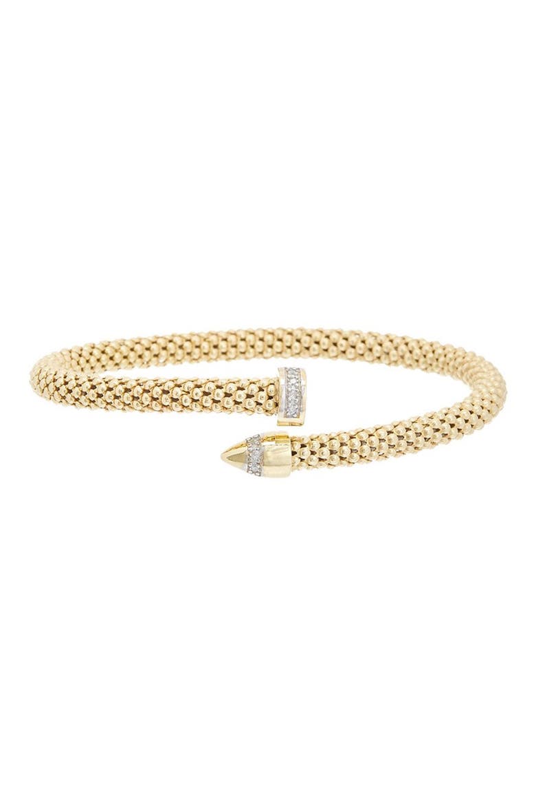 Diamond Bypass Bangle, Main, color, YELLOW