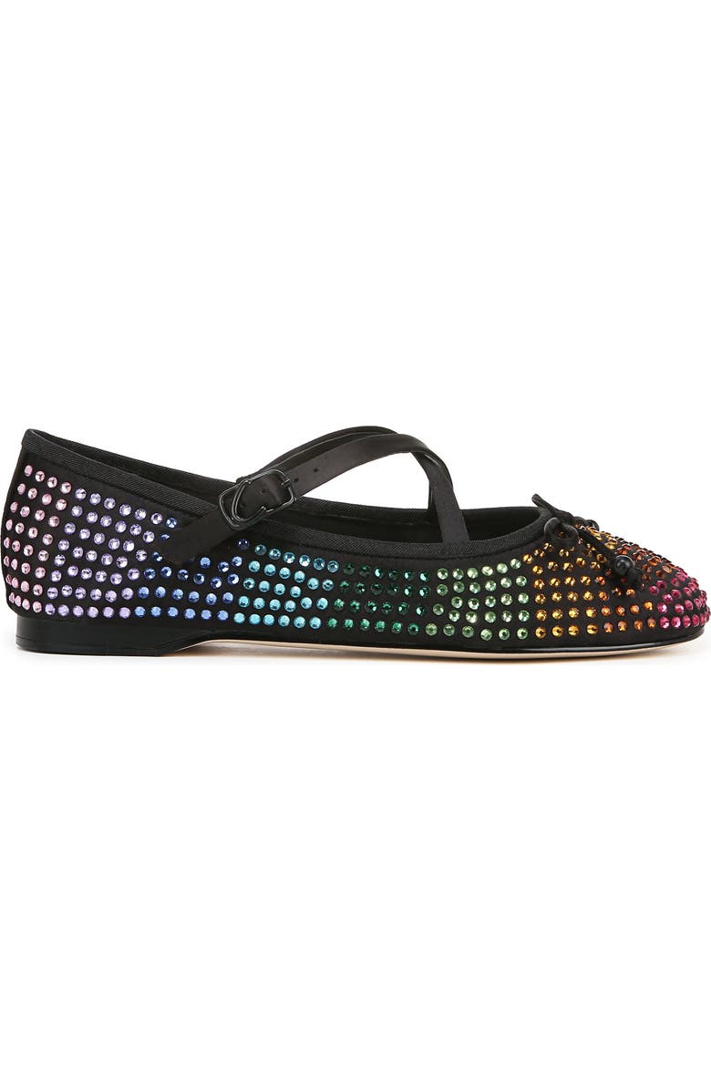 Circus NY by Sam Edelman Zuri Rhinestone Pride Ballet Flat, Alternate, color, Black