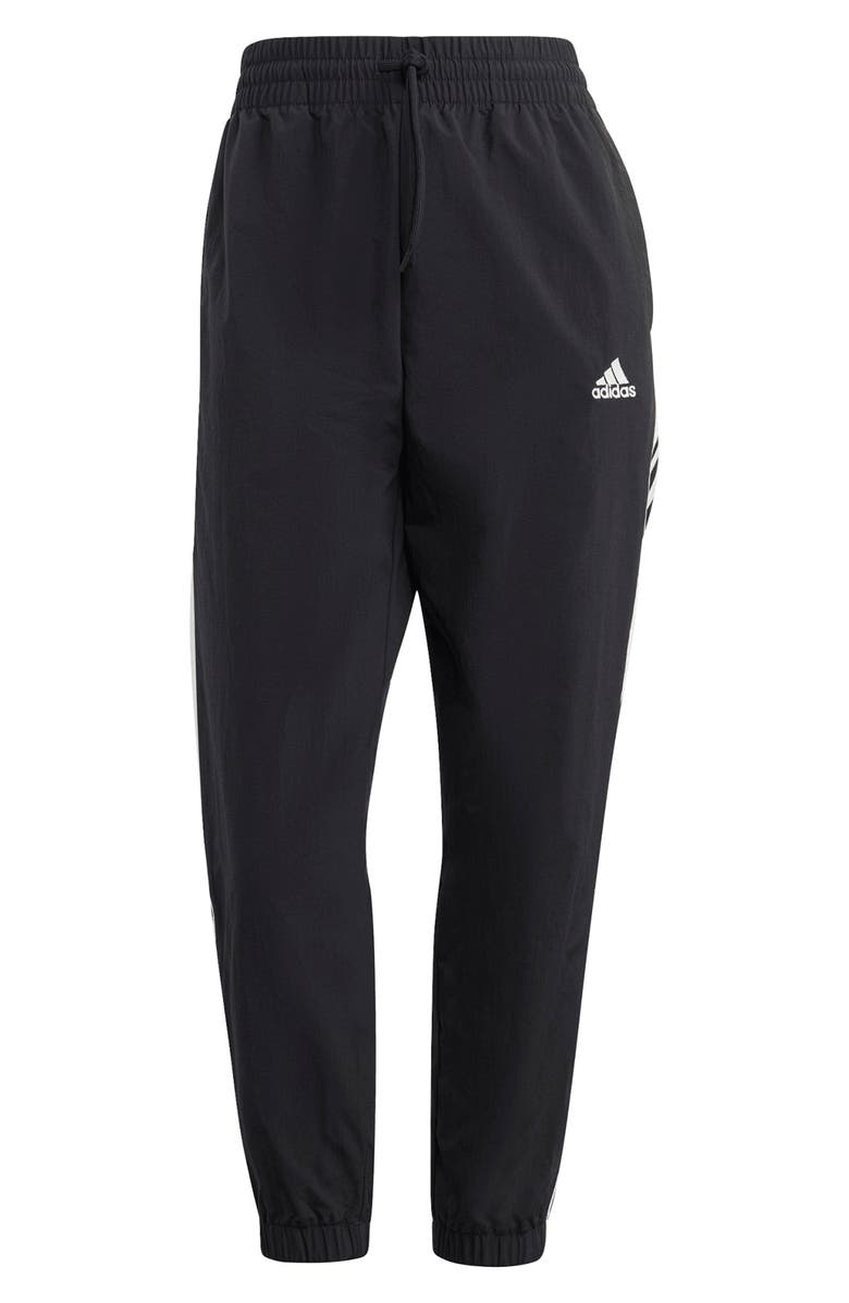 adidas Essentials 3-Stripes 7/8 Pants, Alternate, color, Black/ White