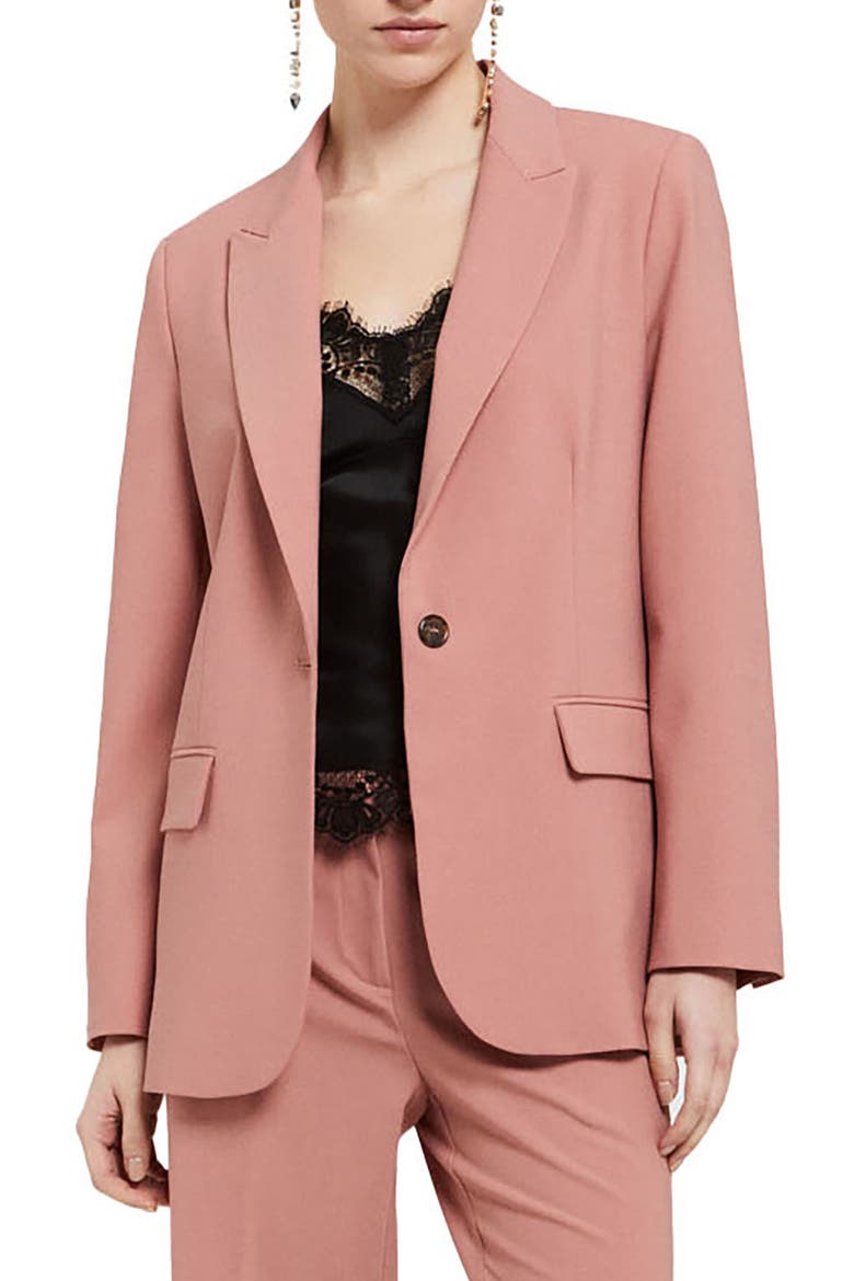 Jacket With Button, Main, color, Blush pink