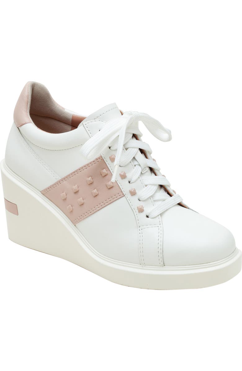 Linea Paolo Katia Wedge Sneaker, Main, color, Eggshell/Nude