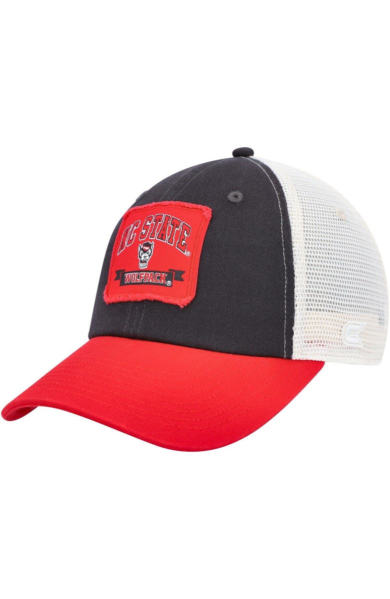 COLOSSEUM Men's Colosseum  Charcoal NC State Wolfpack Objection Snapback Hat, Main, color, 