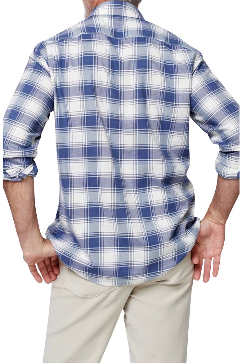 Movement Plaid Flannel Button-Down Shirt, Alternate, color, NAVY CREAM SHADOW PLAID