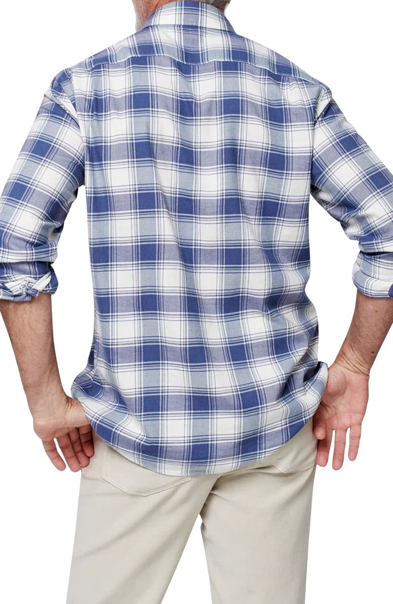 Faherty Movement Plaid Flannel Button-Down Shirt, Alternate, color, 