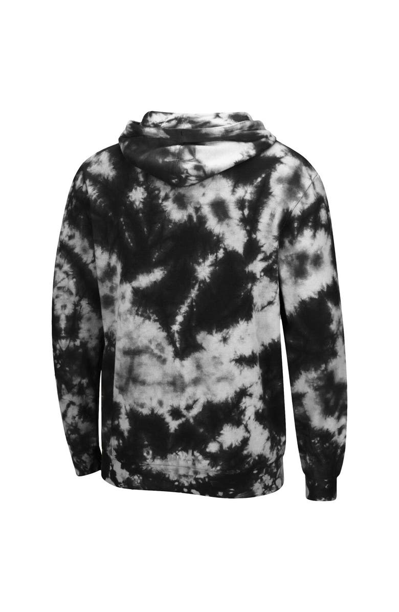 COLOSSEUM Men's Colosseum Black Bowie State Bulldogs Tie-Dye Pullover Hoodie, Alternate, color, 