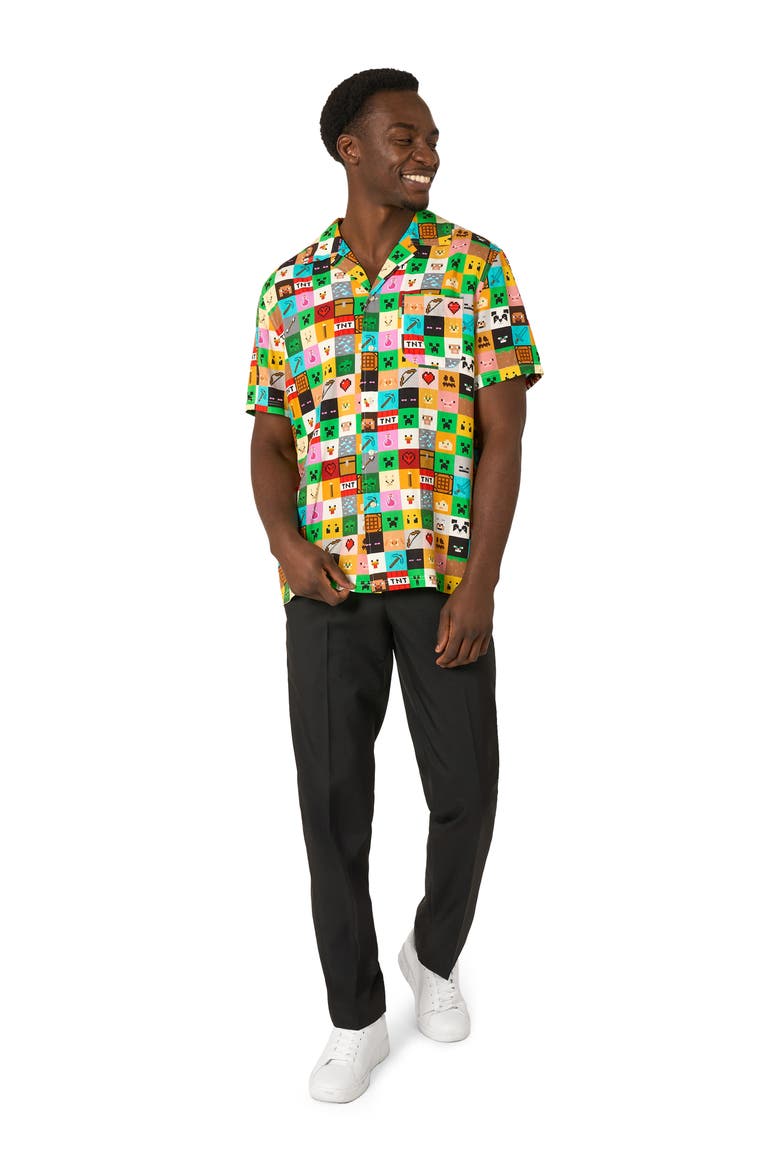 Digital Check Camp Shirt, Alternate, color, MISCELLANEOUS