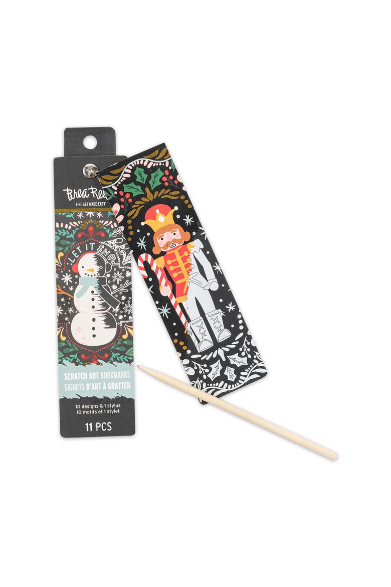 Scratch Art Bookmark Kit Holiday, Alternate, color, Multicolored