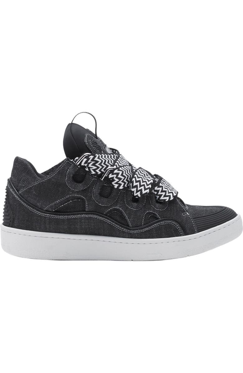 Lanvin CURB SNEAKERS IN DENIM, Main, color,