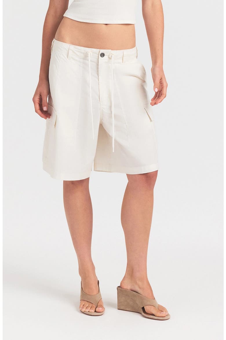 Swiss Cotton Cargo Shorts, Main, color, EGRET