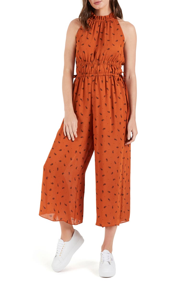 Vienna Crop Wide Leg Jumpsuit, Main, color, PRINT LIGH