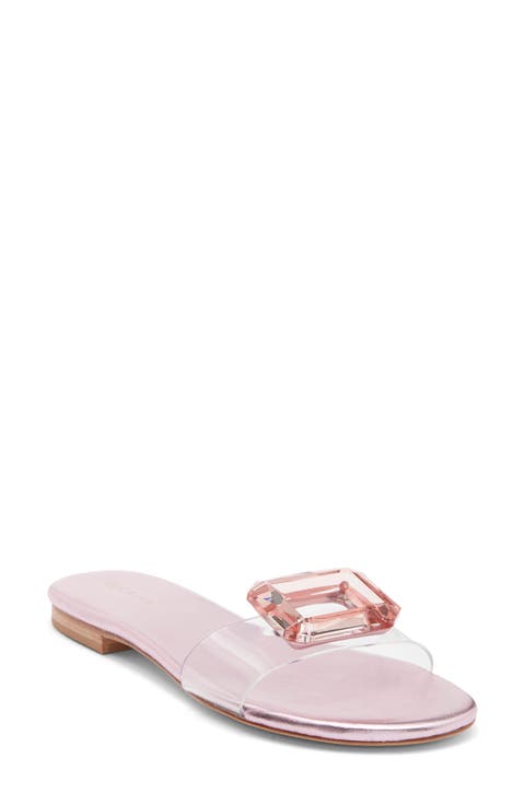 Phillis Transparent Slide Sandal (Women)