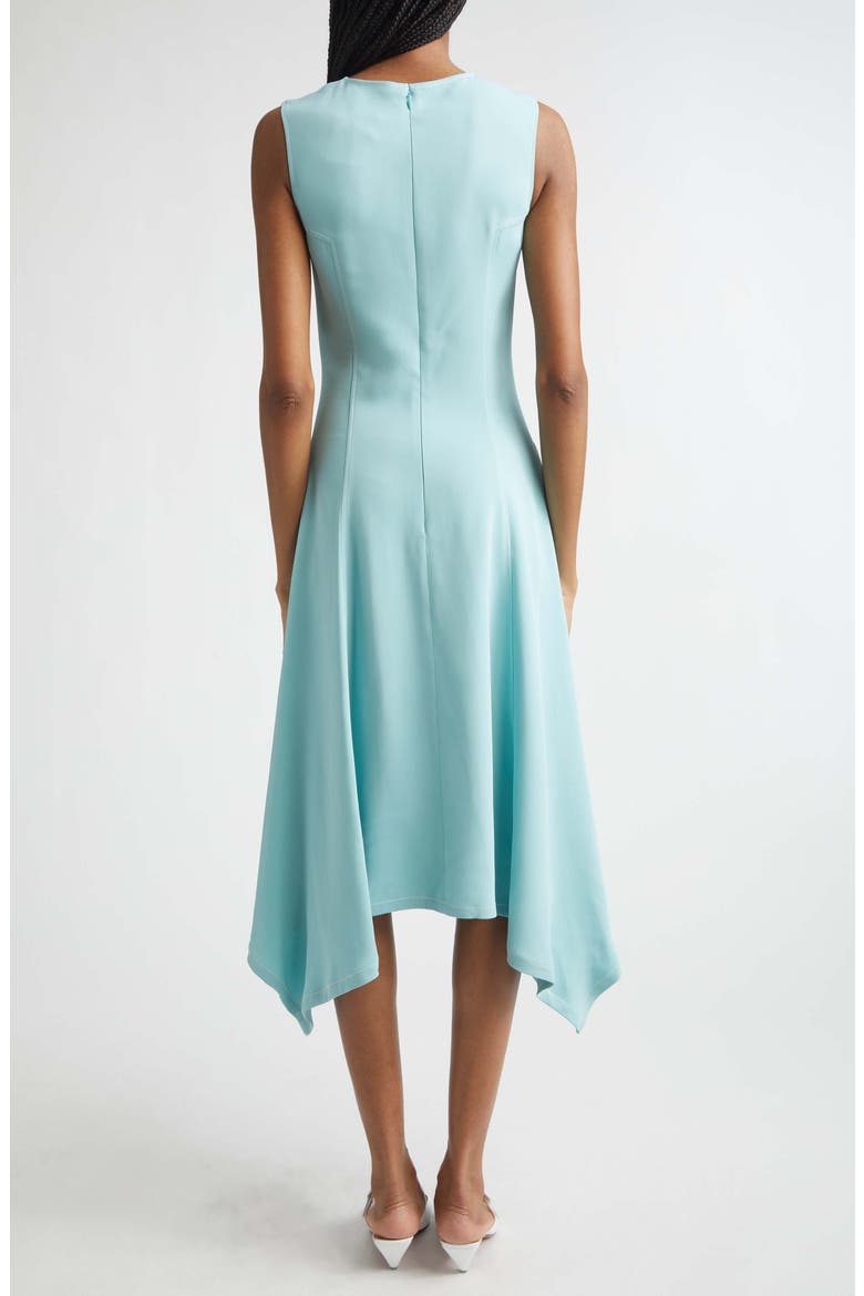 Sleeveless Handkerchief Hem Midi Dress, Alternate, color, AQUAMARINE