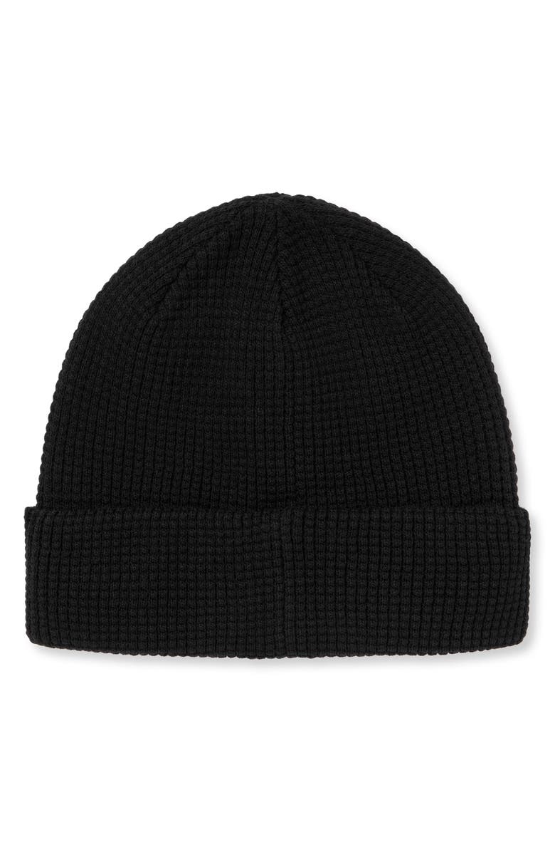 TravisMathew Cloud Waffle Beanie, Alternate, color, Black