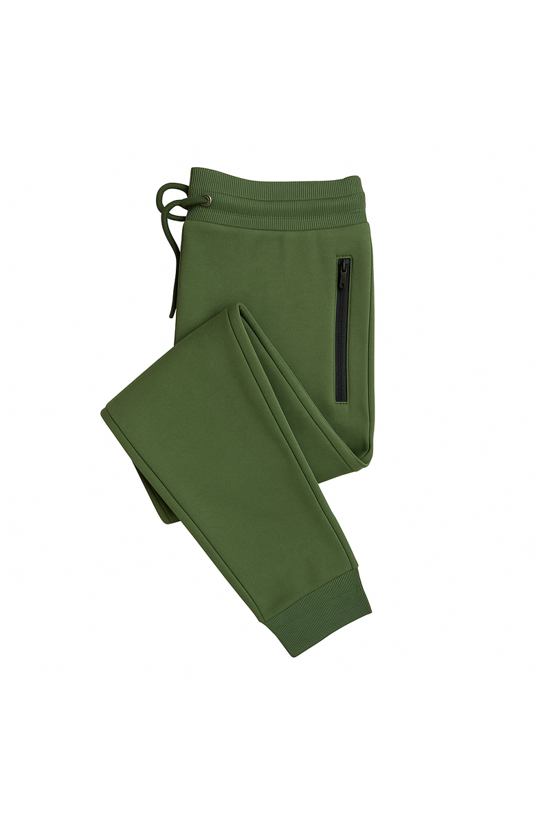 BenBen 3 Pack Mens Ultra Soft Zipper Joggers, Alternate, color, Olive/Black/Grey