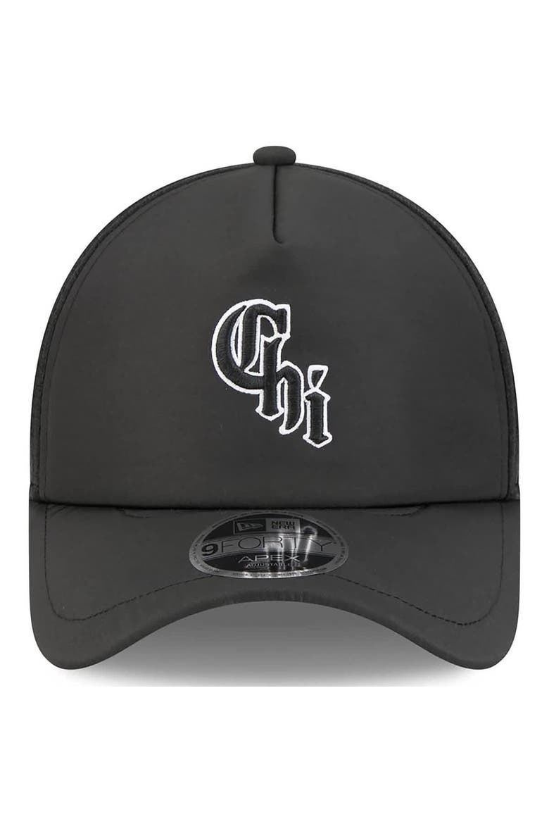 Men's New Era Black Chicago White Sox 2026 Batting Practice Alternate Apex 9FORTY Adjustable Hat, Alternate, color, Black