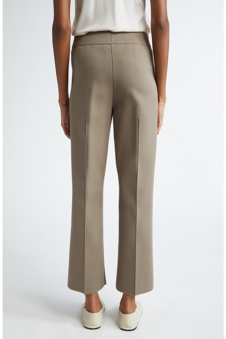 Foley Crepe Knit Flare Ankle Pants, Alternate, color, CONCRETE