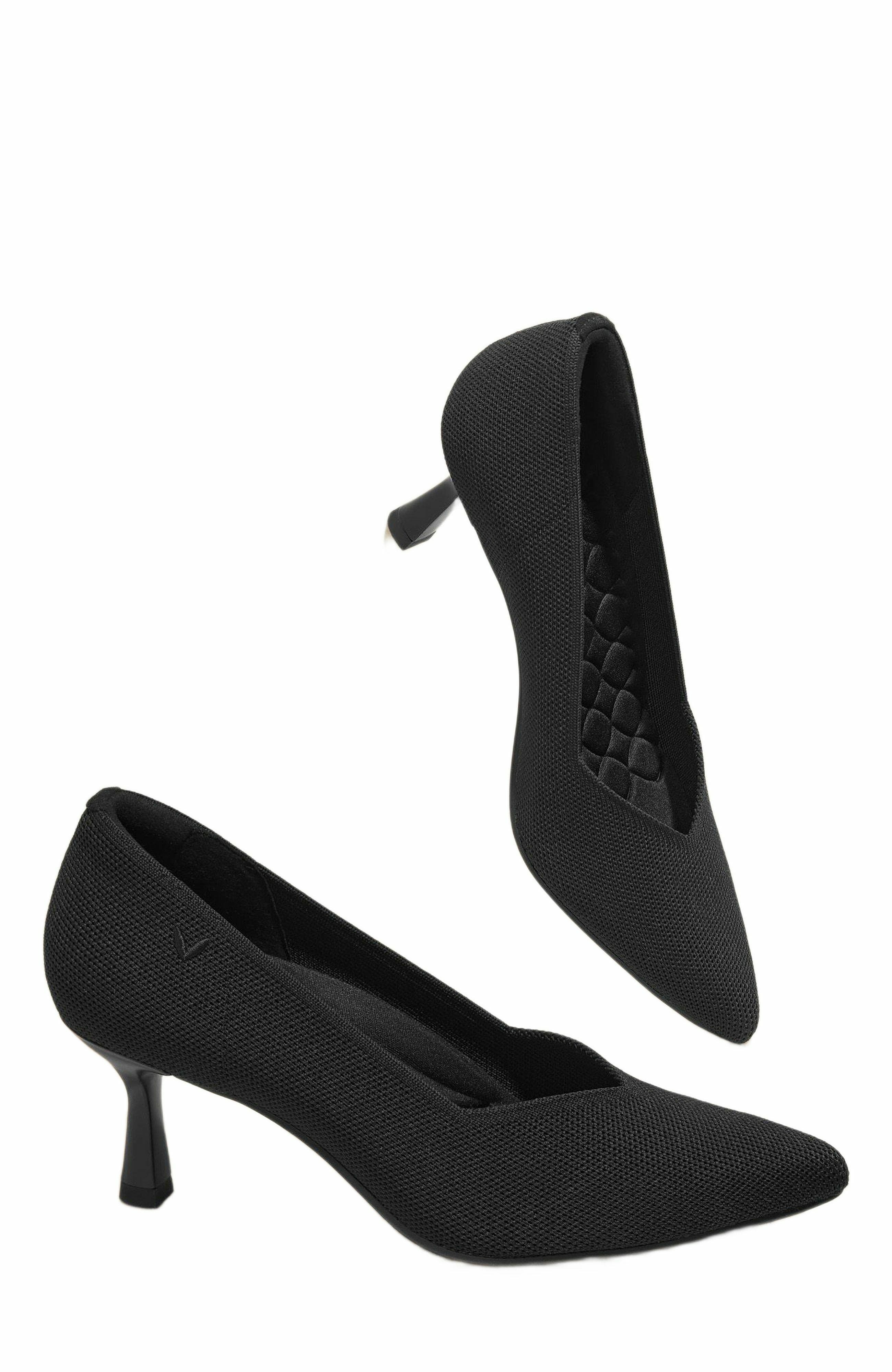 VIVAIA Pointed-Toe Mid Heels, Alternate, color, Black