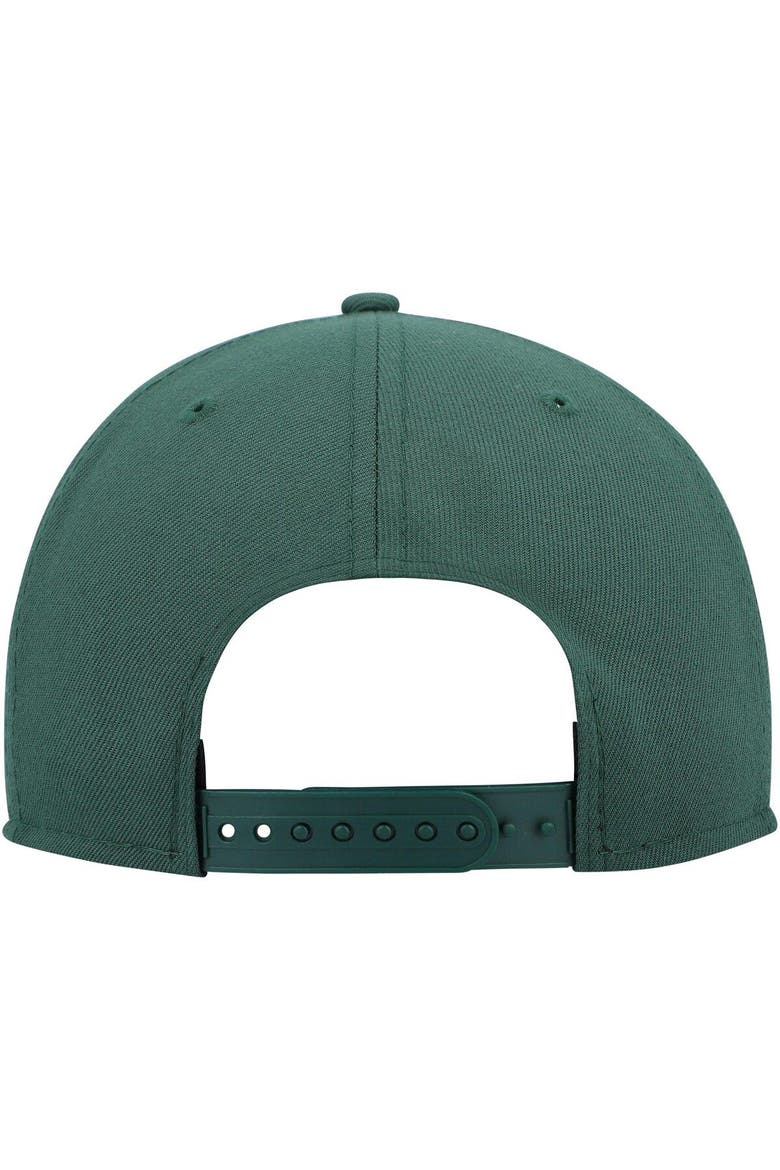 Youth New Era Hunter Green Milwaukee Bucks 2021 NBA Finals Champions On The Court 9FIFTY Snapback Hat, Alternate, color, Hunter Green