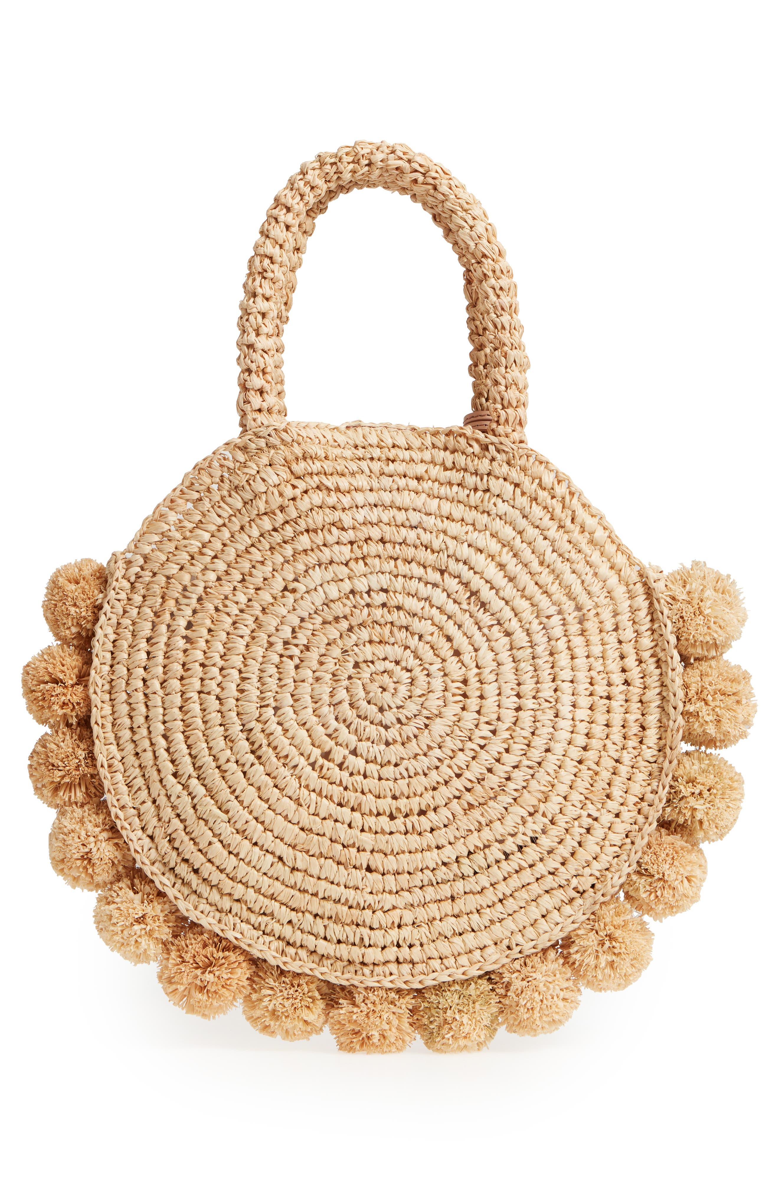 Loeffler Randall Straw Circle Tote, Alternate, color, 