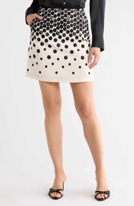 Longchamp Polka Dot Miniskirt