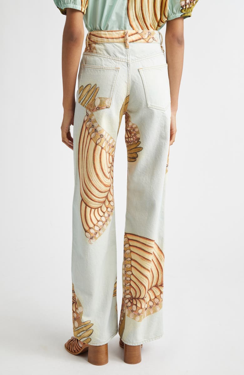 Ulla Johnson The Willow Wide Leg Jeans, Alternate, color, Water Blossoms