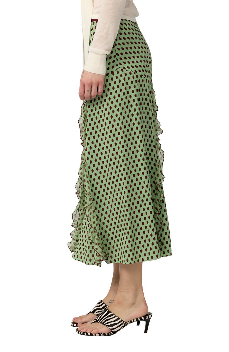 DVF Heavenly Polka Dot Midi Skirt, Alternate, color, Jelly Polka Dot