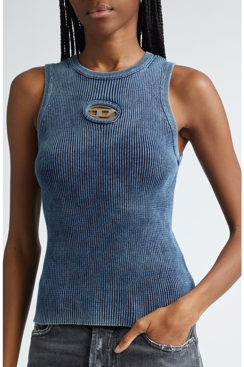 M-Anchor Cotton Rib Tank, Alternate, color, BLUE