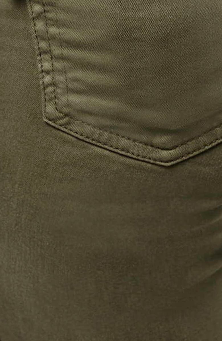 Topshop Moto 'Jamie' Skinny Ankle Jeans, Alternate, color, Olive