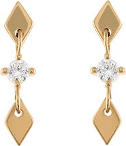 EDEN PRESLEY Diamond Shine Drop Earrings