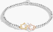 A Littles & Co Forever Yours 'Magical Birthday Wish' Trio Bracelet In Silver, Gold-Tone And Rose Gold-Tone Plating