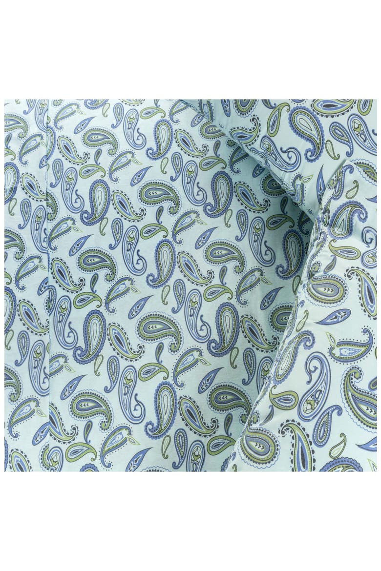 Cotton Flannel Sheet Set, Alternate, color, LIGHT BLUE