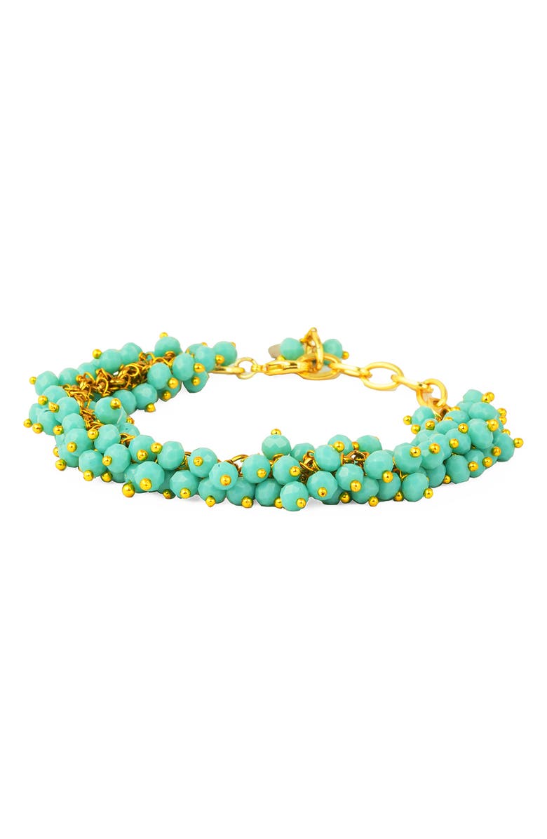 Deepa Gurnani Jemsa Bracelet, Main, color, Turquoise